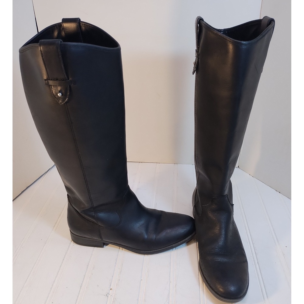 Frye & Co Riding Boots Knee High Tall Leather Equestrian Casual Women 7M Black
